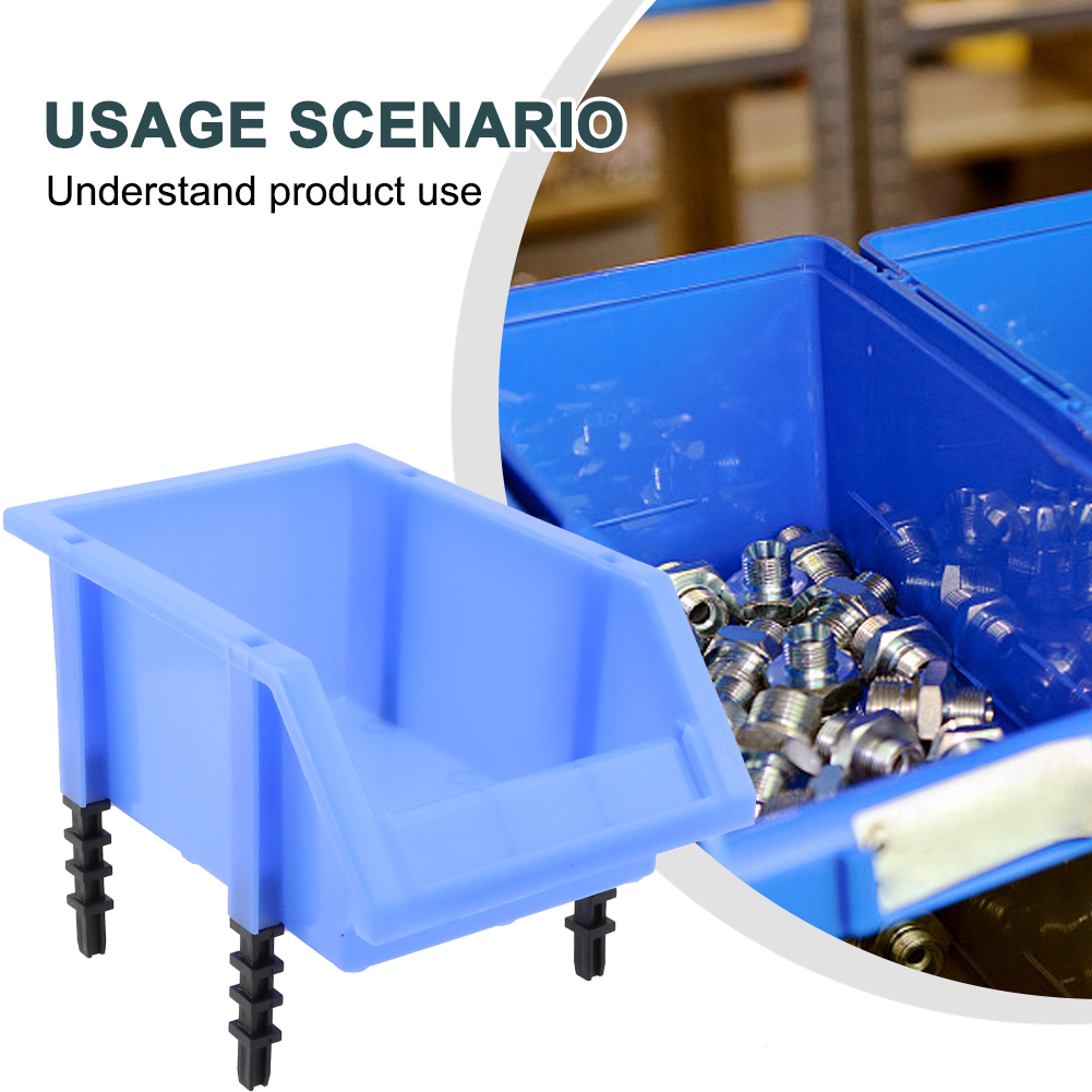 Workshop Tools Classification - 1個入り積み重ね可能なプラスチック製ハードウェア部品収納ボックス、工具箱分類ケース用部品ネジ、作業場用商品棚