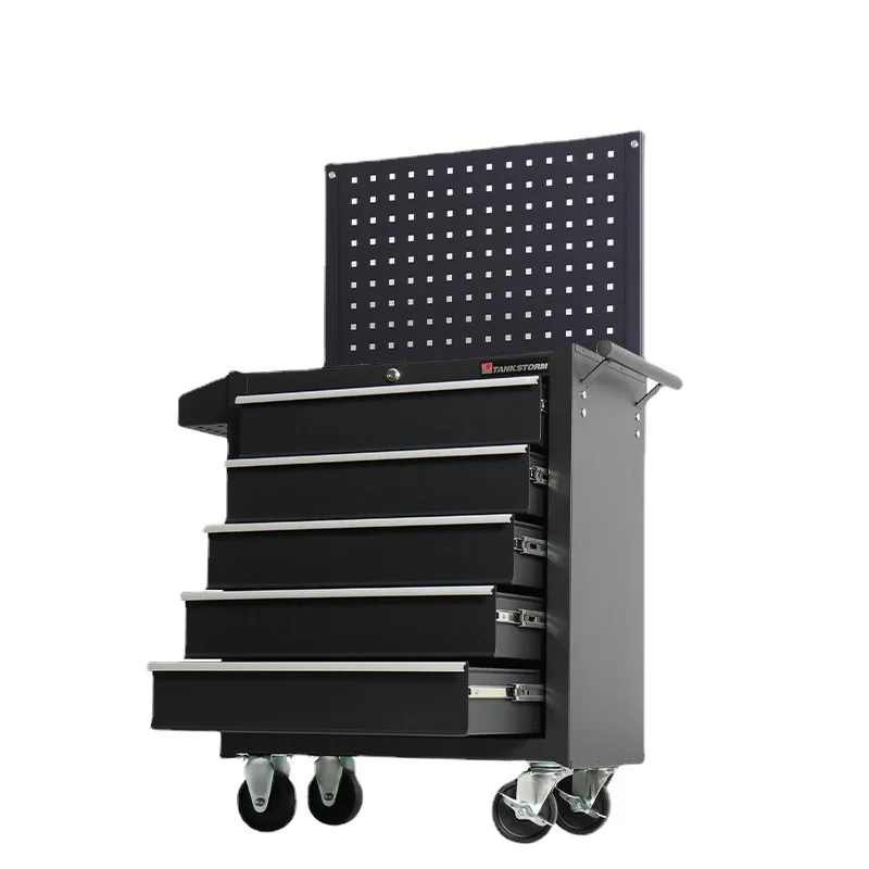 Workshop Tools Cabinet - 2026年モデル 5段引き出し収納ツールボックストロリー ワークショップ多機能自動車修理用ハードウェアモバイルメンテナンスツールキットキャビネット
