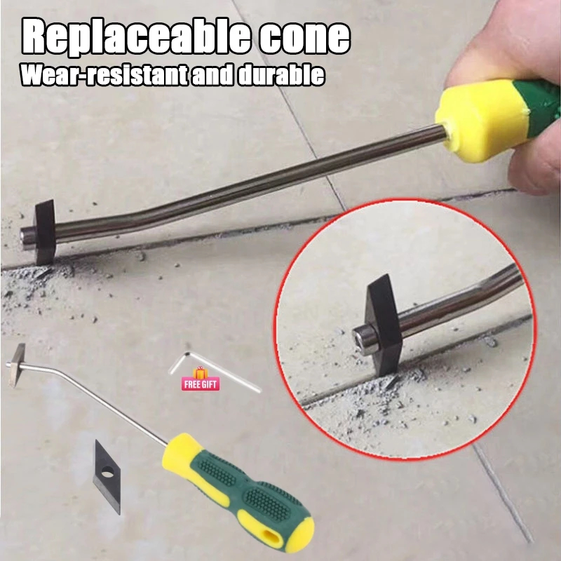 Workshop Cleaning Tools - 交換可能なセラミックタイルグラウト除去剤タングステン鋼タイルギャップクリーナードリルビット床壁継ぎ目セメントクリーニングハンドツール用