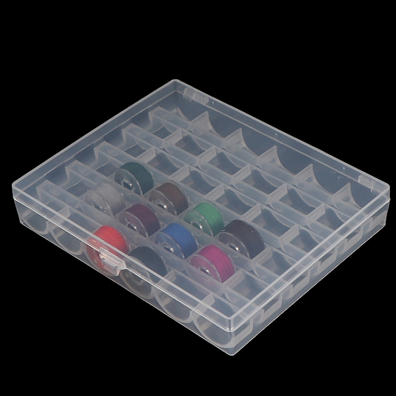 Workshop Tools Cabinet - 1pc 36 スプール空のボビン収納ボックス縫製アクセサリーツールプラスチックミシンボビンケース編み針オーガナイザー