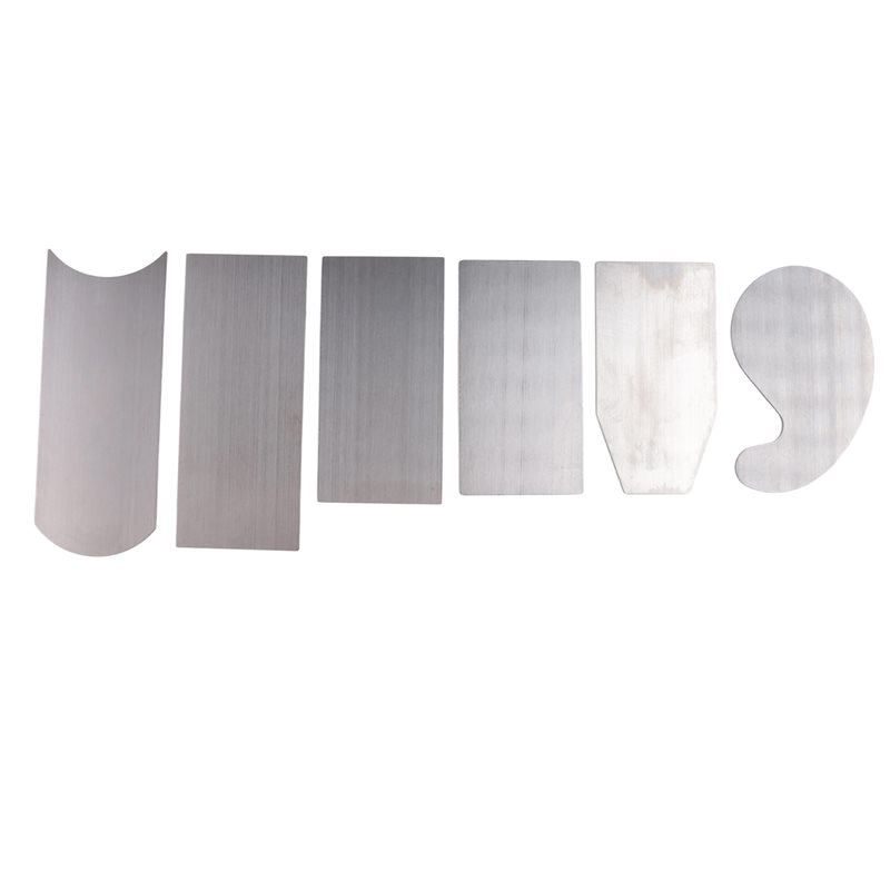 Card Scraper Cabinet - FAST-6個入りキャビネットスクレーパーセット 3つの長方形、1つの斜角、1つの曲線、1つのグースネック木工用研磨ツール 木工カード用