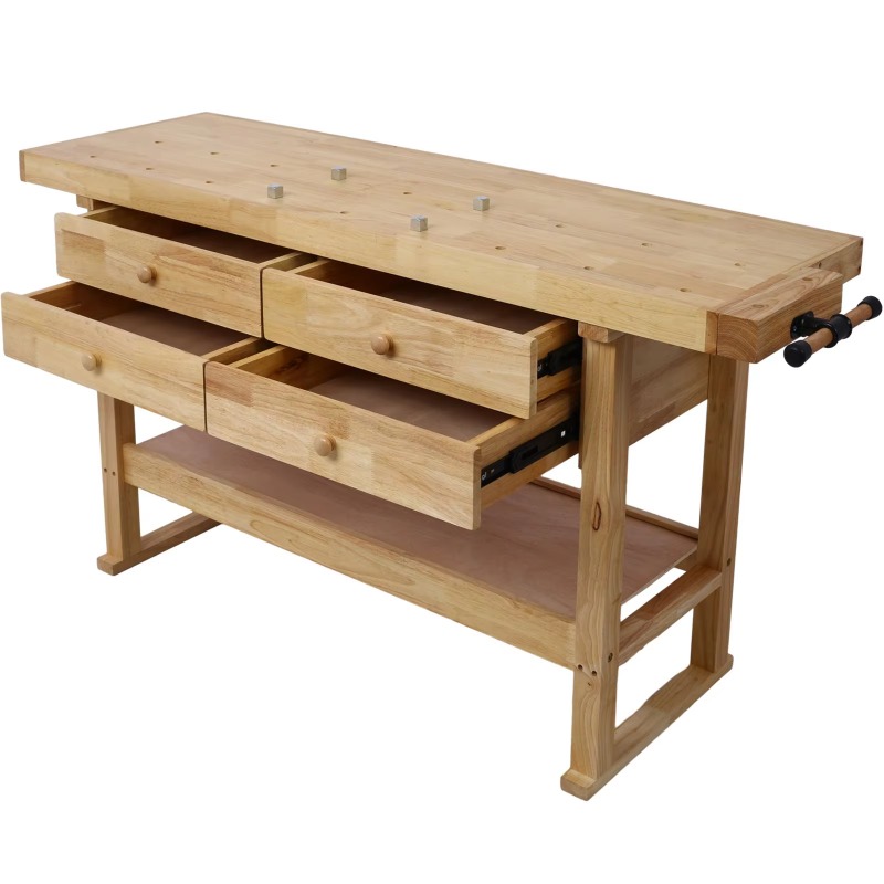 Tools Used In Wood Workshop - DB 60インチ スチール製作業台（4段引き出し付き）、木製作業台（ガレージ、作業場、家庭用）、新品および中古