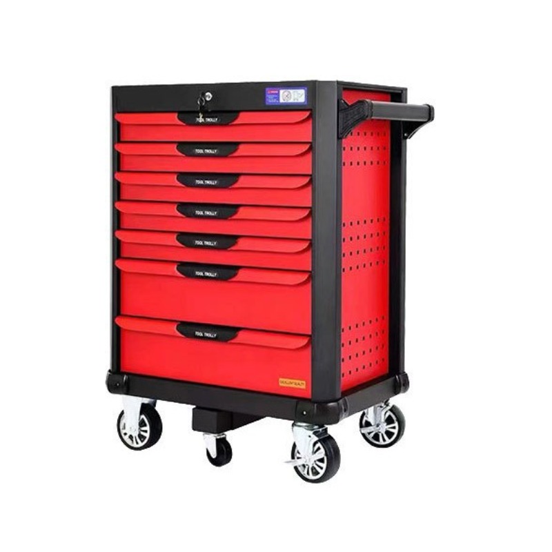 Workshop Tools Cabinet - 引き出し式自動車修理ツールカート、手押し多機能ワークショップツールキャビネット、移動式車両修理カート