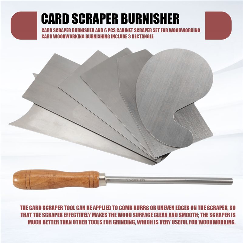 A60zcard スクレーパーバーニッシャーと6個のキャビネ - Card Scraper Cabinet のレビューと価格