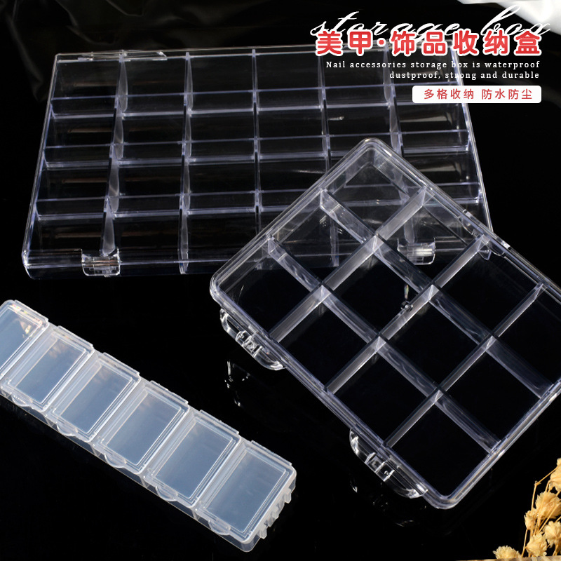 空のプラスチック製オーガナイザーボックス、y2kネイルアート - Workshop Tools Cabinet のレビューと価格