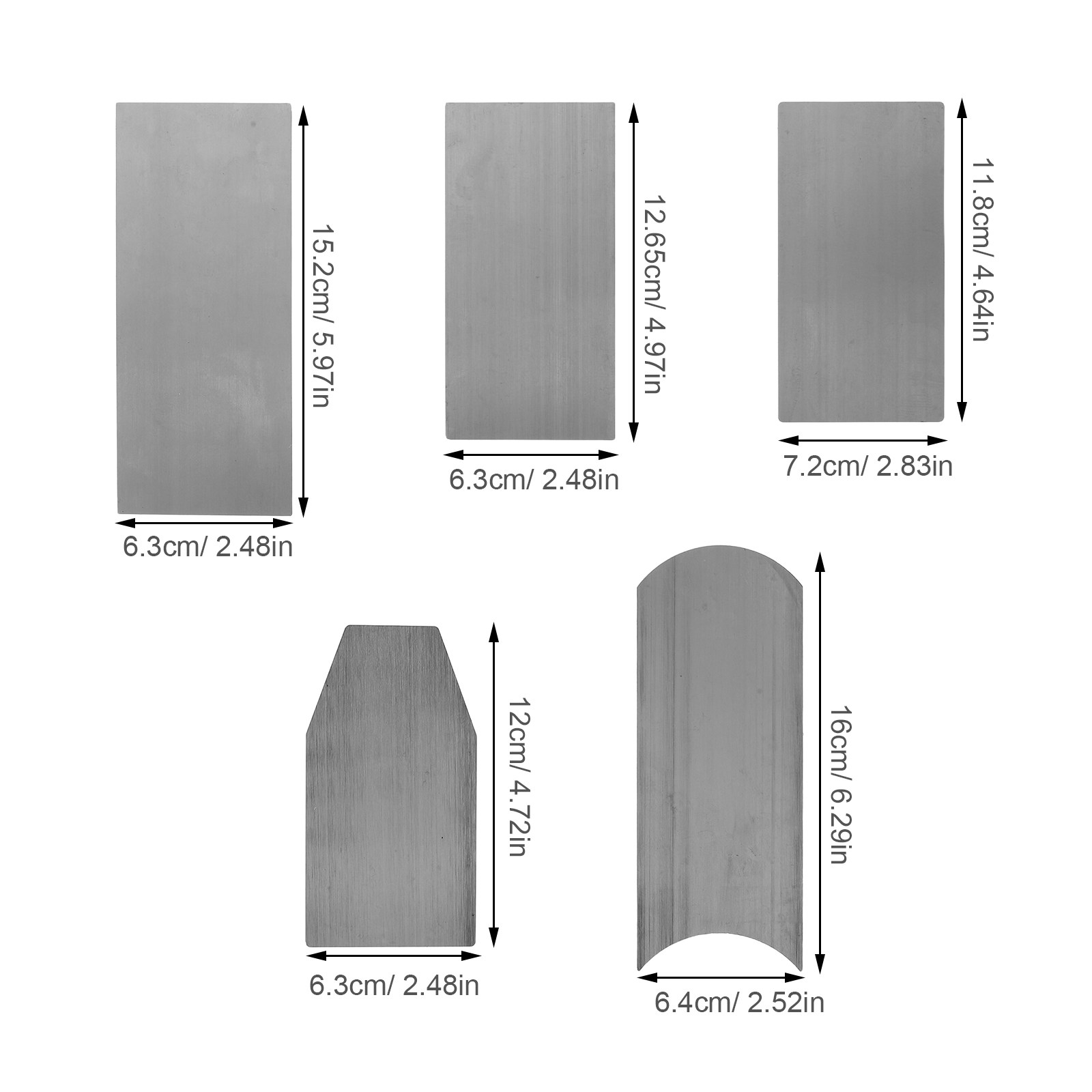 6点セット 多用途木工カードスクレーパーキット 滑らかで細か - Card Scraper Cabinet のレビューと価格