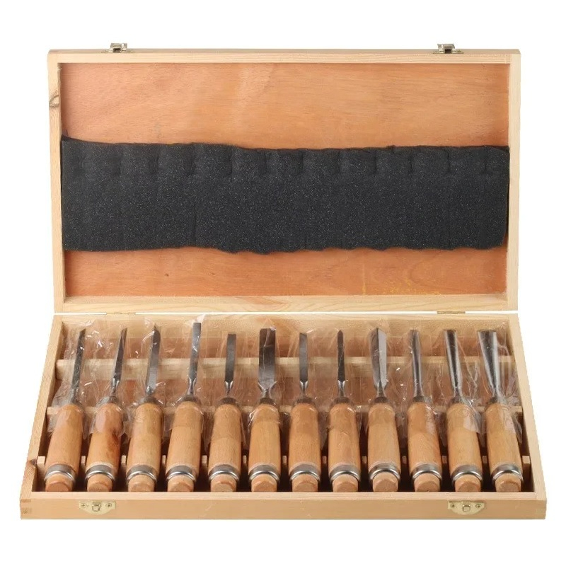 ワークショップ木工旋盤用ガウジ手動工具12個入り鋼製無垢材彫 - Workshop Cutting Tools のレビューと価格