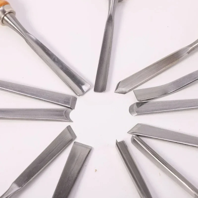 ワークショップ木工旋盤用ガウジ手動工具12個入り鋼製無垢材彫 - Workshop Cutting Tools のレビューと価格
