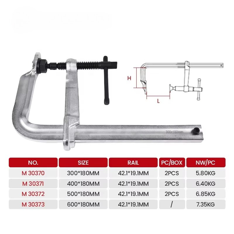 16インチ鍛造工業用Fクランプ、鋼製ワークショップ固定ツール - Tools For Fabrication Workshop のレビューと価格