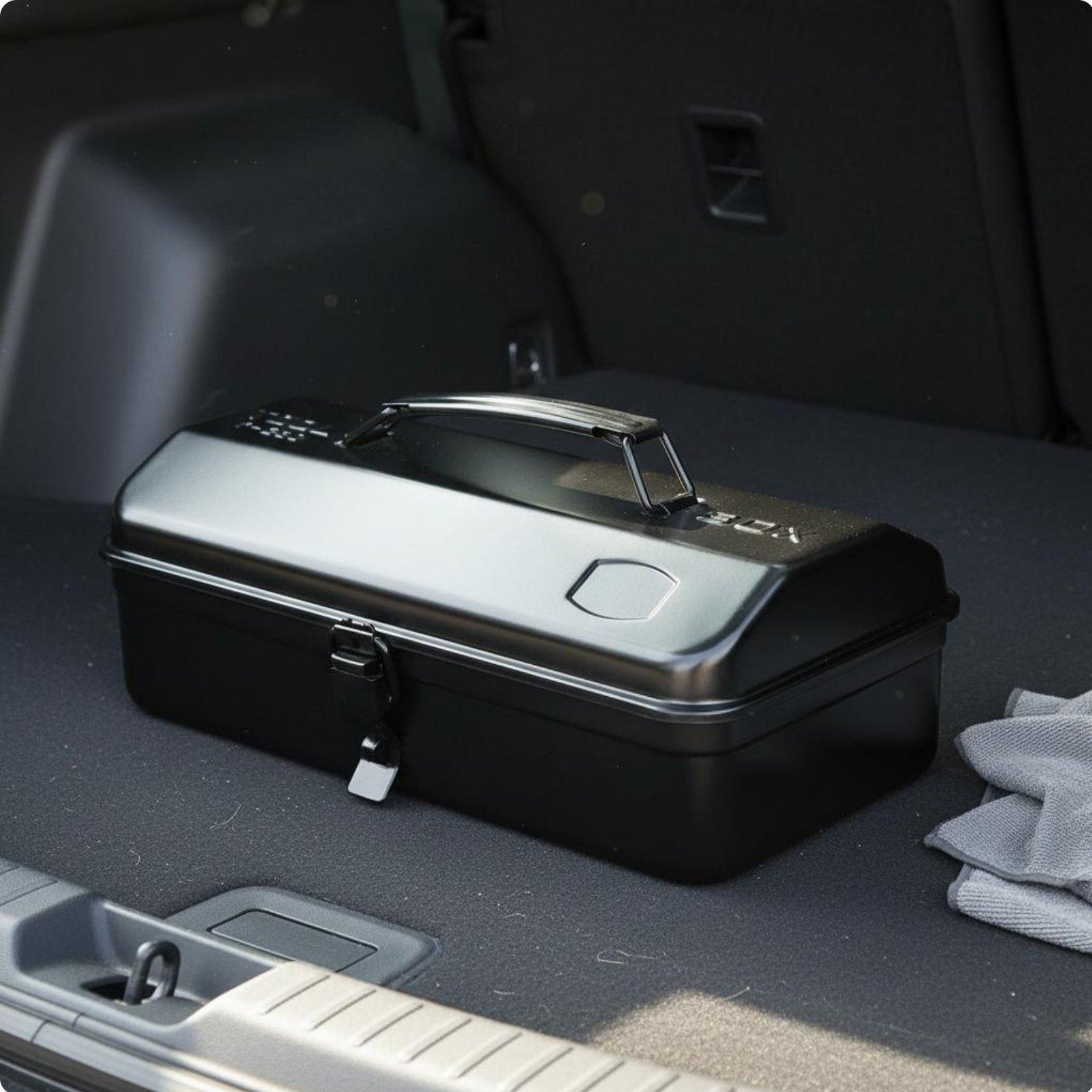 鉄製ツールボックス 重厚型頑丈な金属製収納箱 車載用ポータブ - Tools In The Workshop のレビューと価格