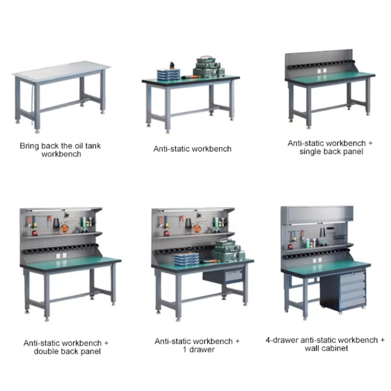 ヘビーデューティー帯電防止作業台、カスタマイズ可能な工具収納 - Workshop Tools Table のレビューと価格
